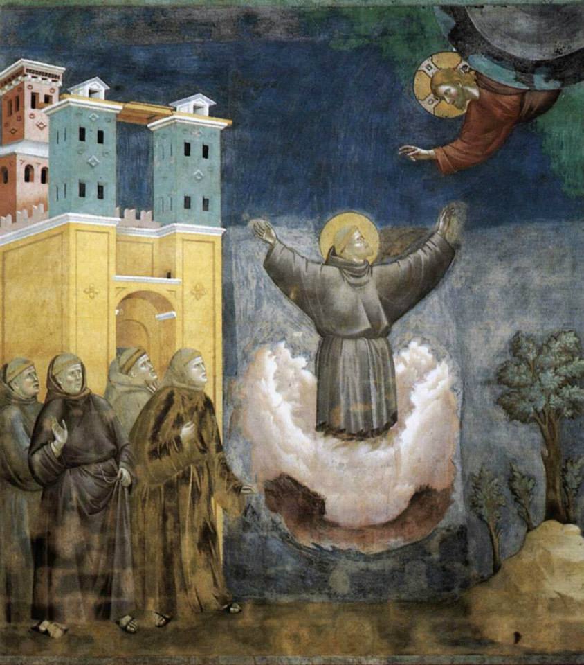 Francesco in estasi è la dodicesima delle ventotto scene del ciclo di affreschi delle Storie di san Francesco della Basilica superiore di Assisi