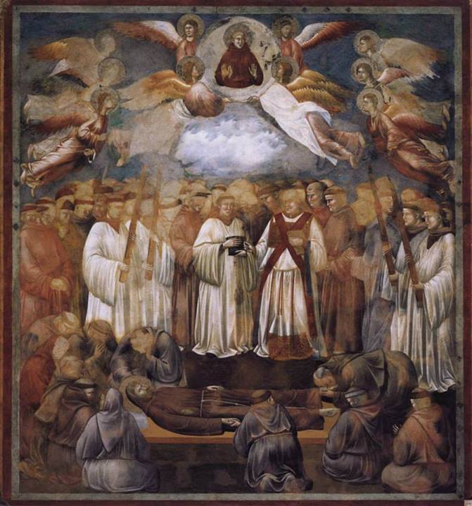 La Morte di san Francesco è il ventesimo delle ventotto scene del ciclo di affreschi